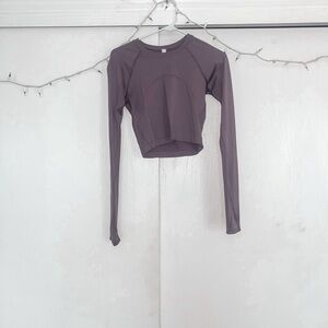 Purple Ash cropped swiftly longsleeve